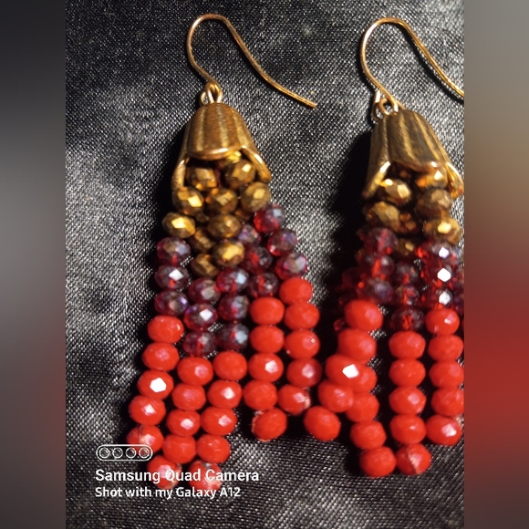 Two pair of vintage red earrings - Picture 5 of 10